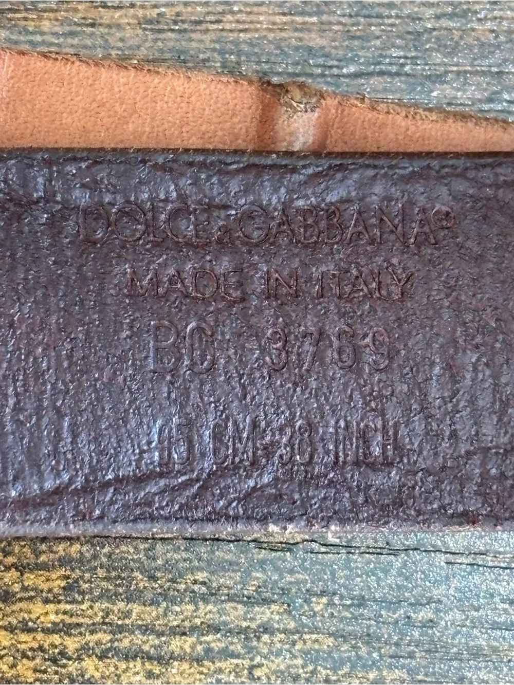Dolce & Gabbana Leather Vintage Belt